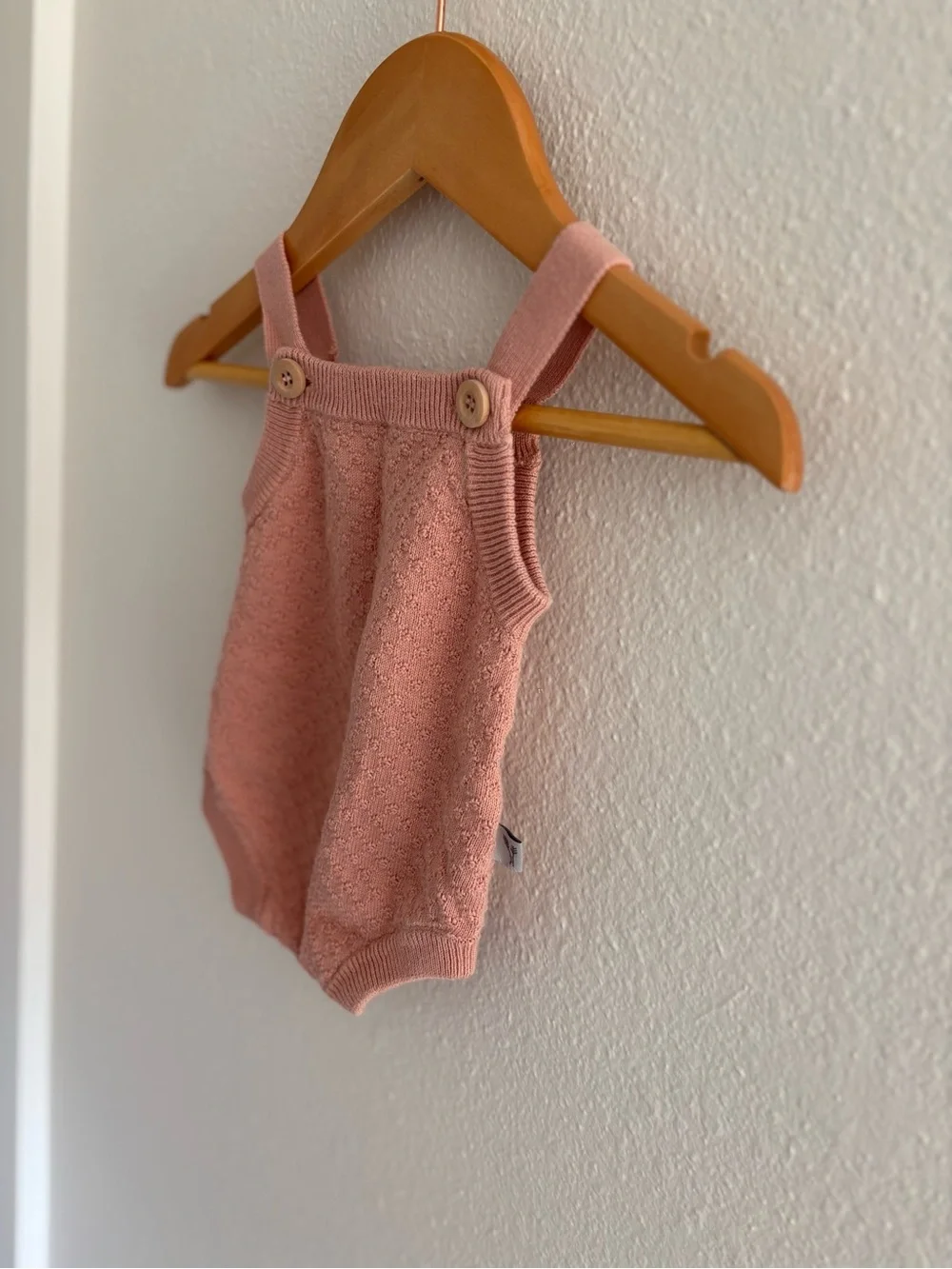 Soft Knit Pink Baby One-Piece Romper/Onsie best for 3M